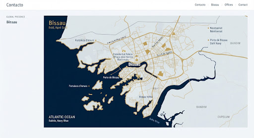 Mapa de Bissau